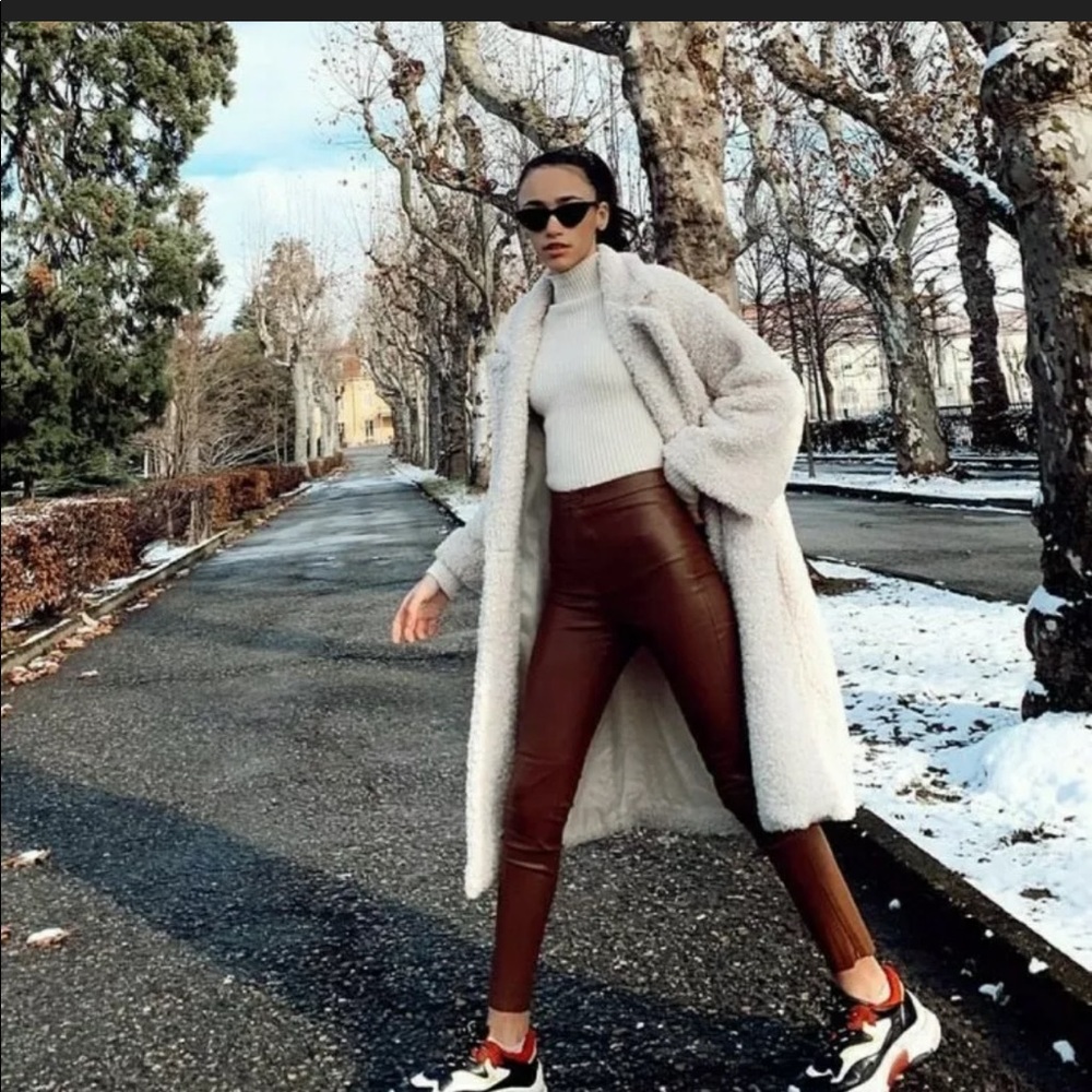 ZARA FAUX LEATHER LEGGINGS #Cybermondaysale